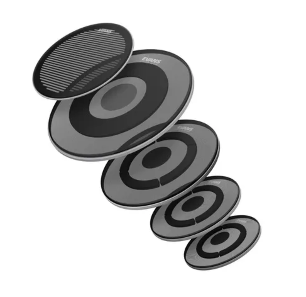 Kit pelli e piatti silenzioni Evans DB one sistema completo silentstroke mesh
