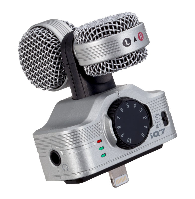 Microfono Zoom EX-DEMO - IQ7 per sistemi apple I-phone I-pad con innesto lightning