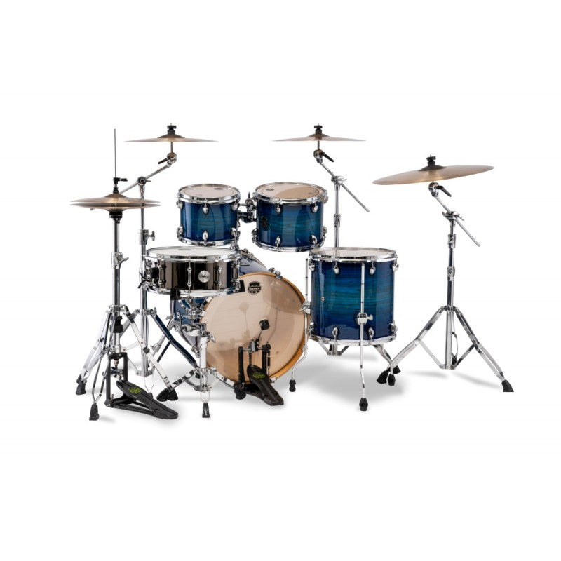 batteria mapex armory 2025 AR504SVNJ  5 pezzi con supporto tom su cassa in finitura Blue Wave Burst NJ - Cassa da 20x16