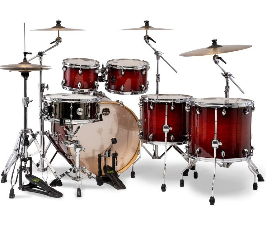 batteria mapex armory 2025 studioease 6 pezzi con supporto tom su cassa in finitura Red onyx burst NR