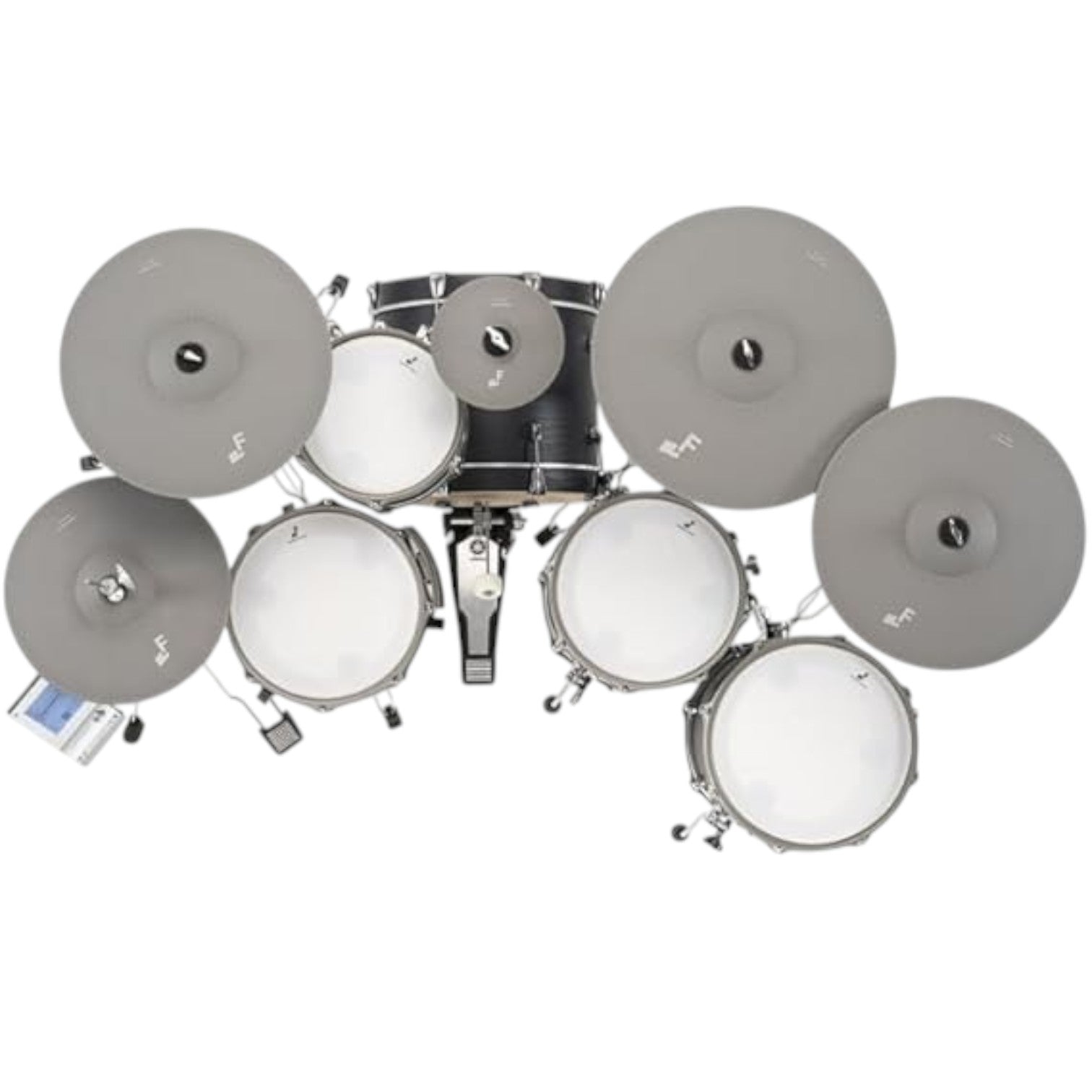 batteria elettronica efnote 5X con fusti in betulla hardware e piatti pelli mesh