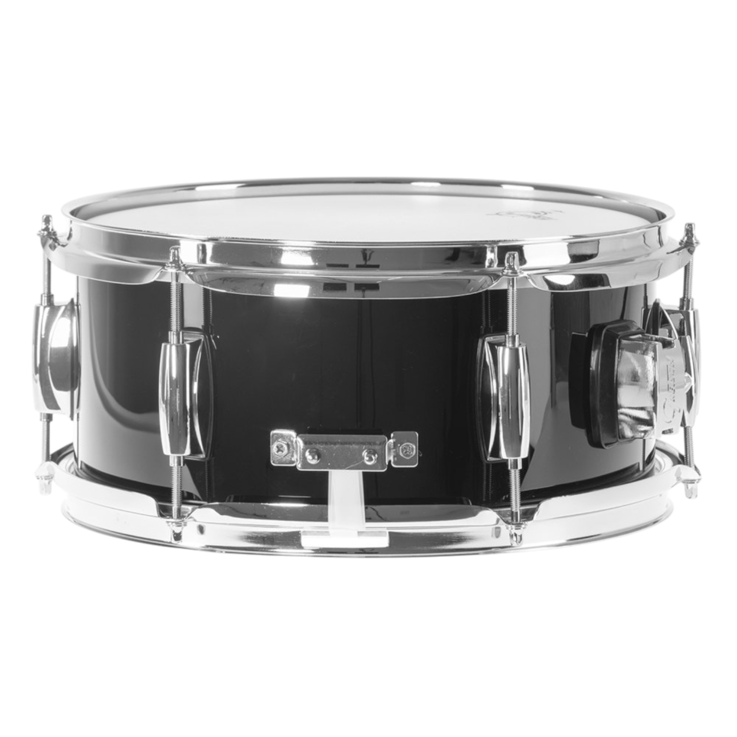rullante gretsch  12x5,5  'blackhawk mighty mini'
fusti 7 strati in pioppo
bordo 30°
cerchi a tripla flangia da 1,6 mm
chrome hardware
finitura: nero
con sospensione gts per utilizzare il rullante lateralmente