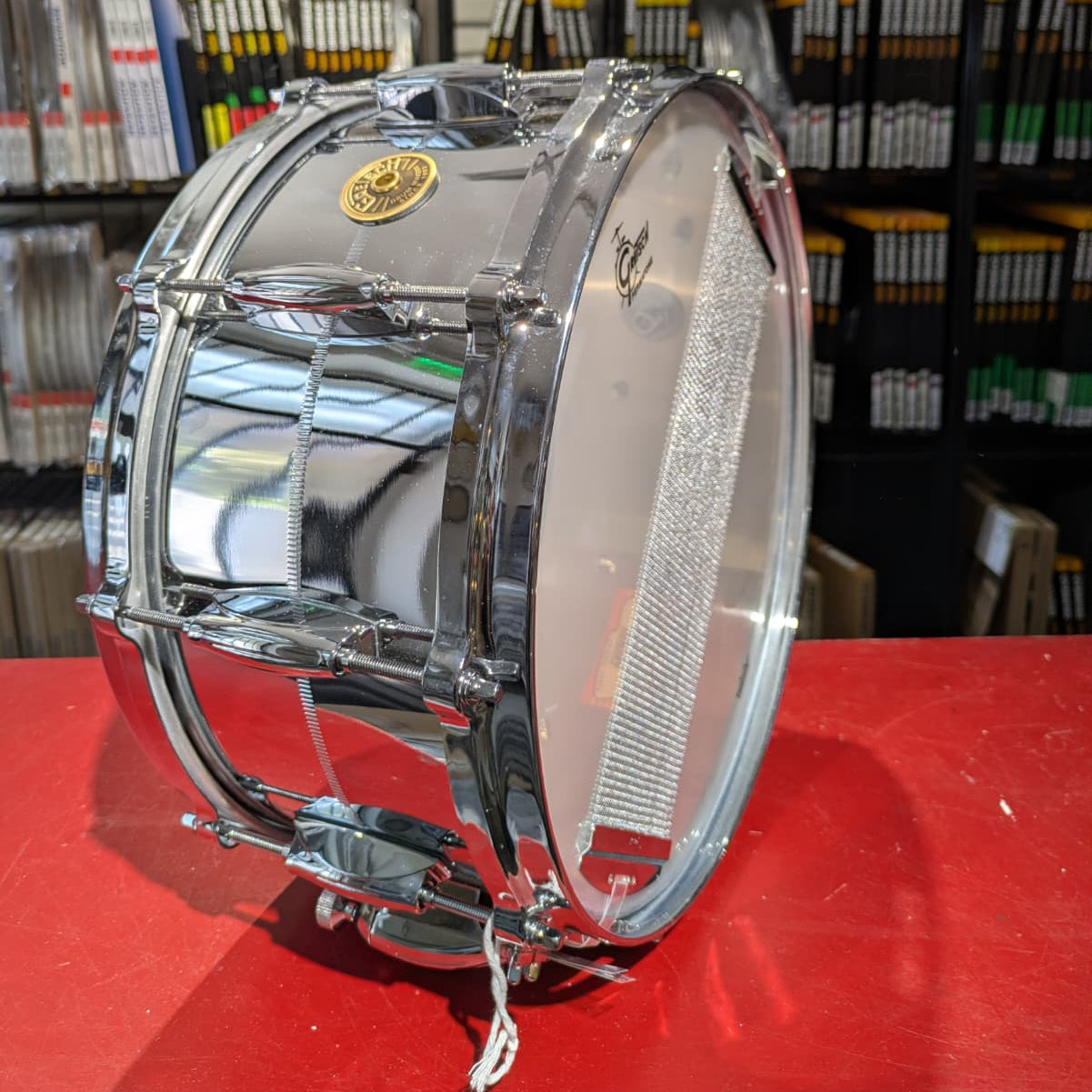 rullante 14x6,5 gretsch in ottone cromato usa brooklin chrome over brass G4164