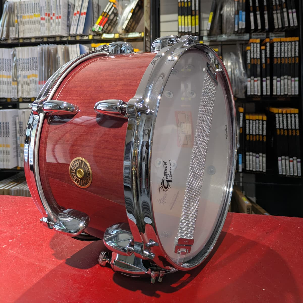 rullante 12x7 gretsch usa Ash Soan Signature Fusto a 9 strati in Purpleheart