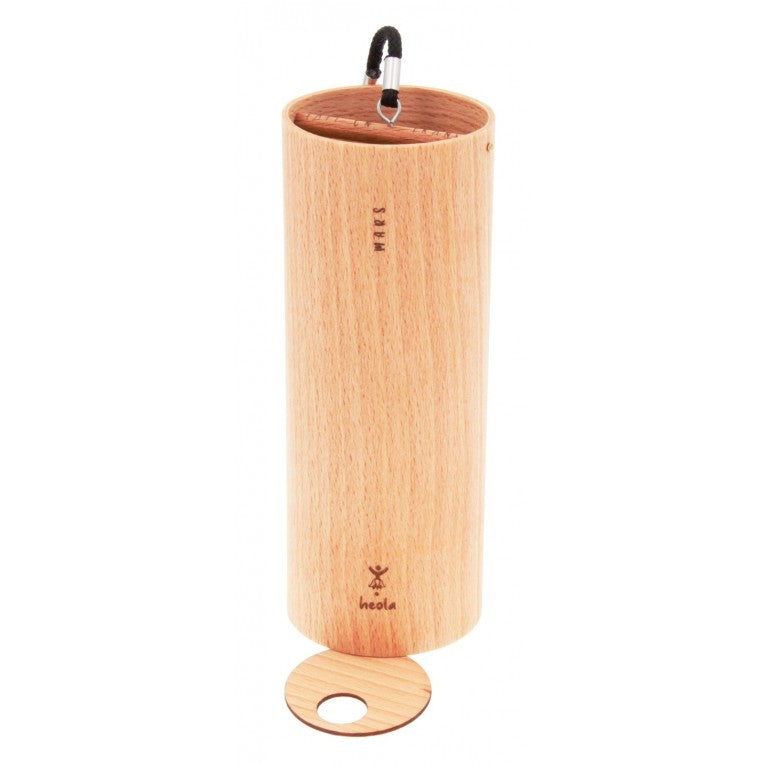 wind chimes heola campana da meditazione cilindrico in legno di faggio accordatura 432Hz modello marte HEO-MAR
