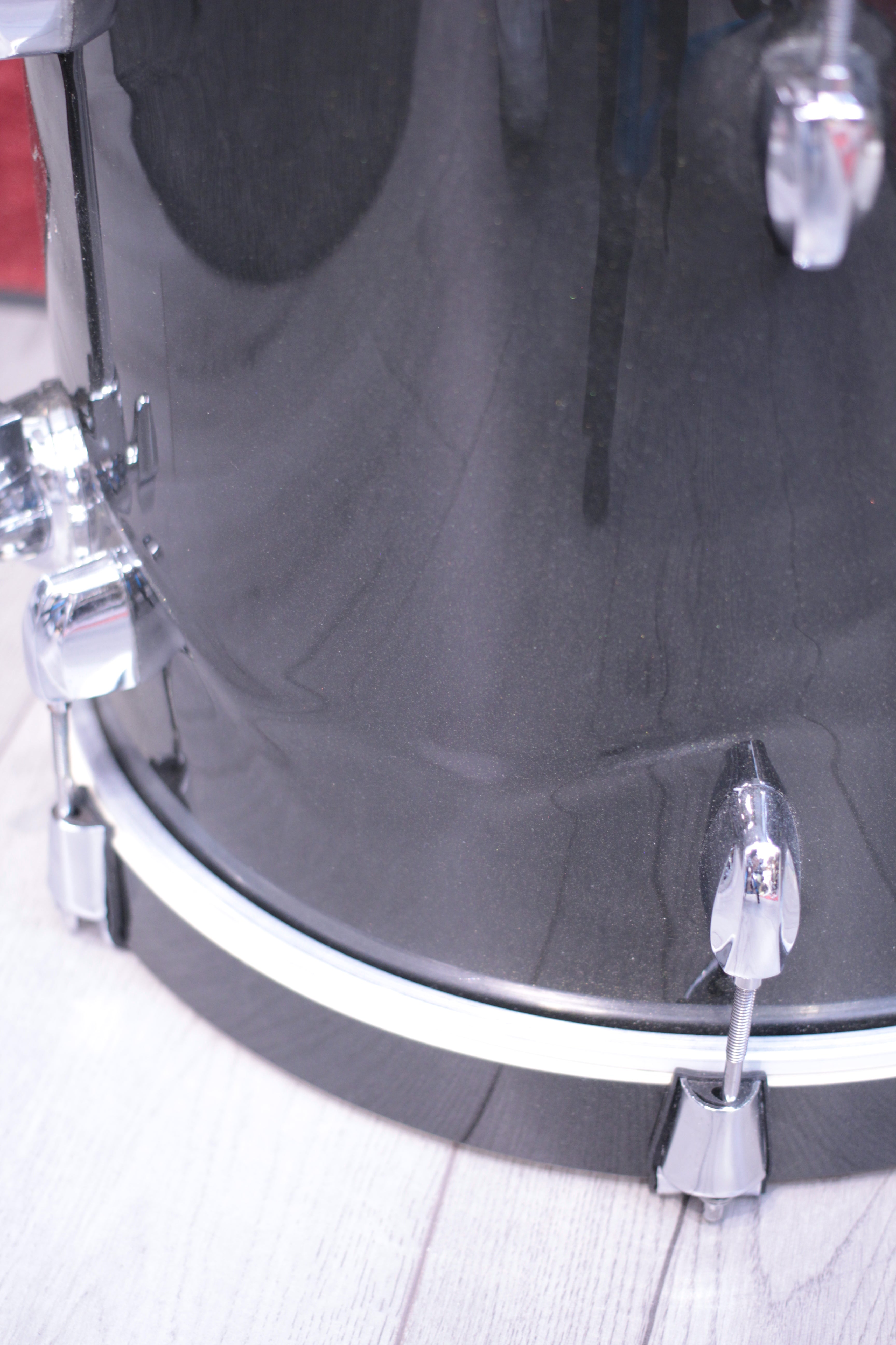 batteria pearl midtown colore black gold sparkle - cassa 16x14 tom 10x7 - floor 13x12 - prodotto b-stock presenta difetti al wrap