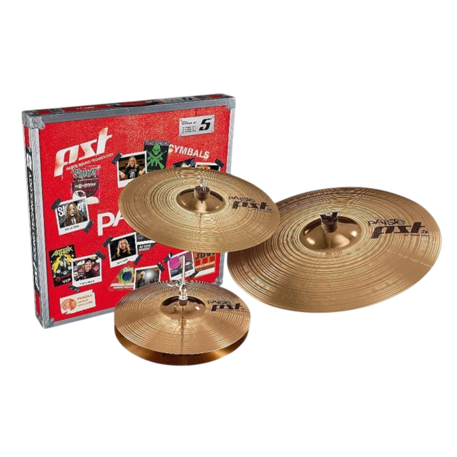 set paiste PST-5 universal peso medium composto da: HH 14 - Ride 20 ...