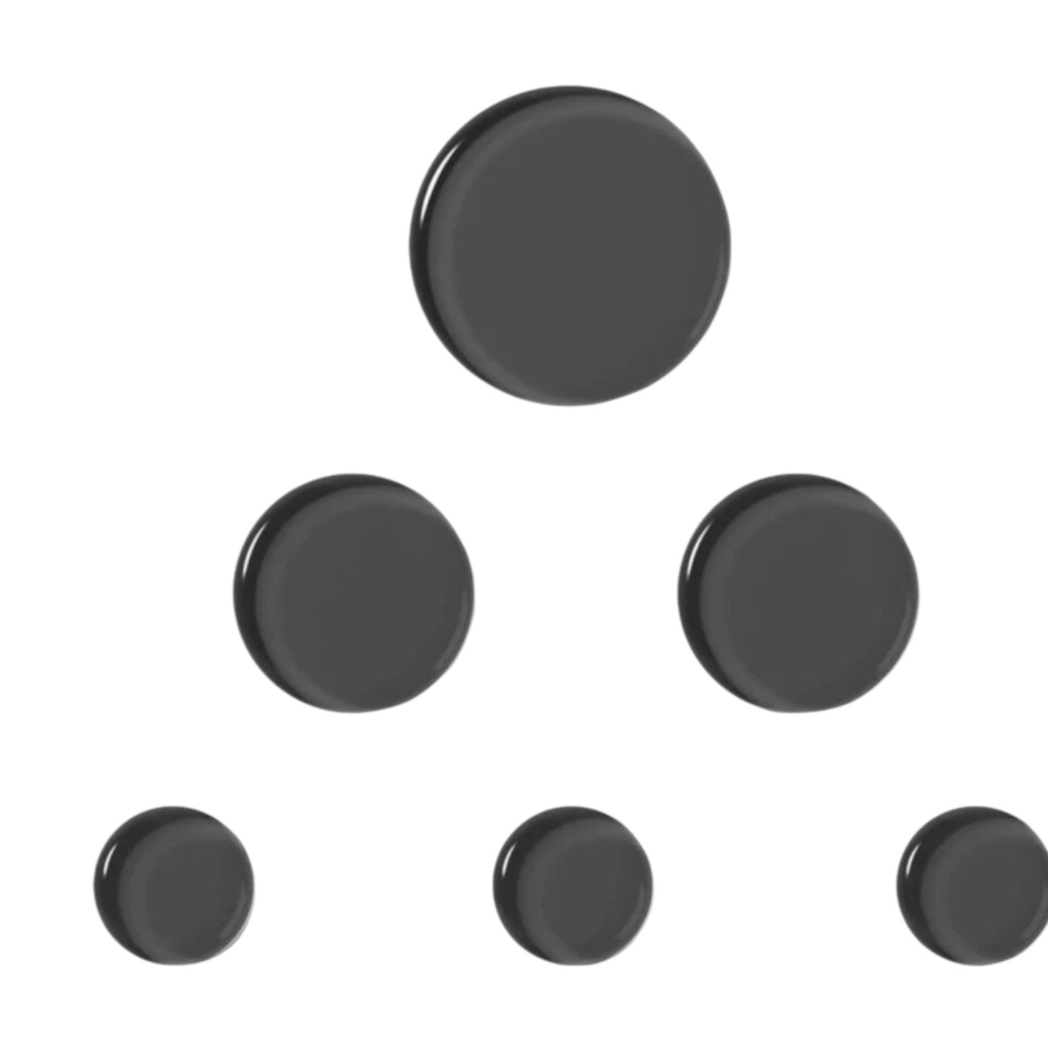 sordina moongel by slapklatz set sordine tonde, 2 x medium + 3 x small + 1 x large - colore Black