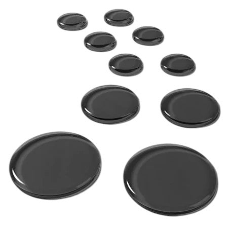 sordina moongel by slapklatz-pro set sordine tonde, 6 x small + 4 x medium + 2 x large - colore black