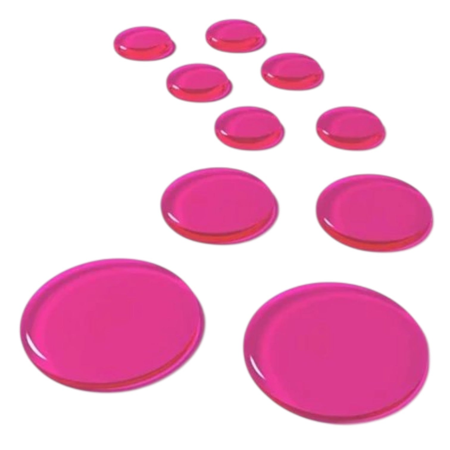 sordina moongel by slapklatz-pro set sordine tonde, 6 x small + 4 x medium + 2 x large - colore pink