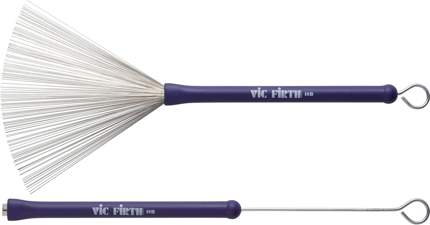 spazzola vic firth heritage AB-HB manico in gomma viola