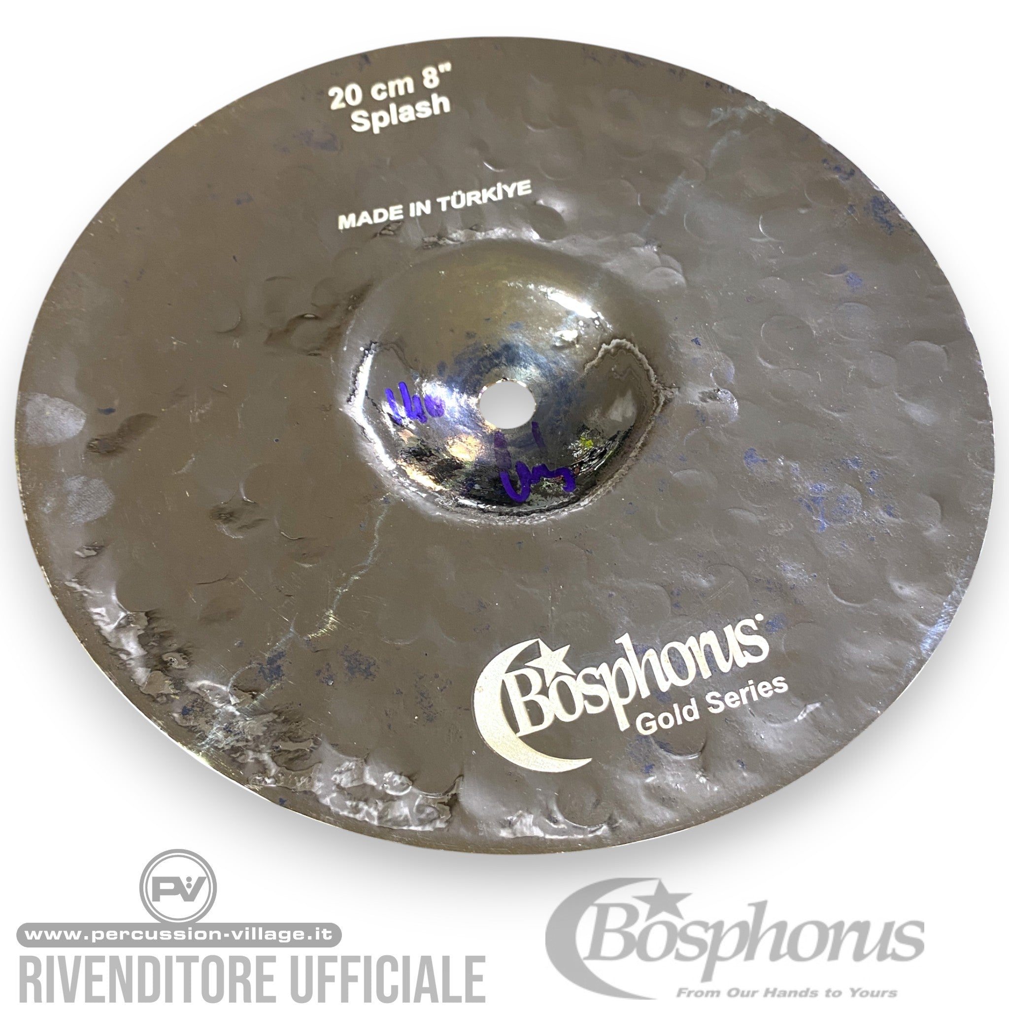 piatto splash 8 Bosphorus Gold Raw serie