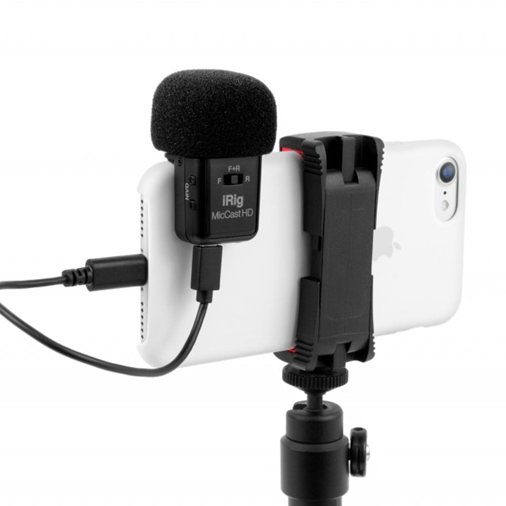 microfono a condensatore Irig Mic Cast HD per iphone ipad android