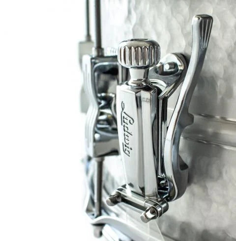 rullante 14x6,5 ludwig acrolite LM405K materiale: classic brushed aluminum Hammered