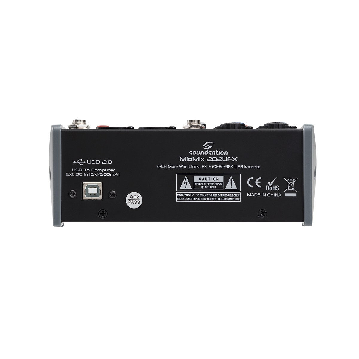 mixer soundsation miomix 202UFX 4 canali con effetti e USB super compatto